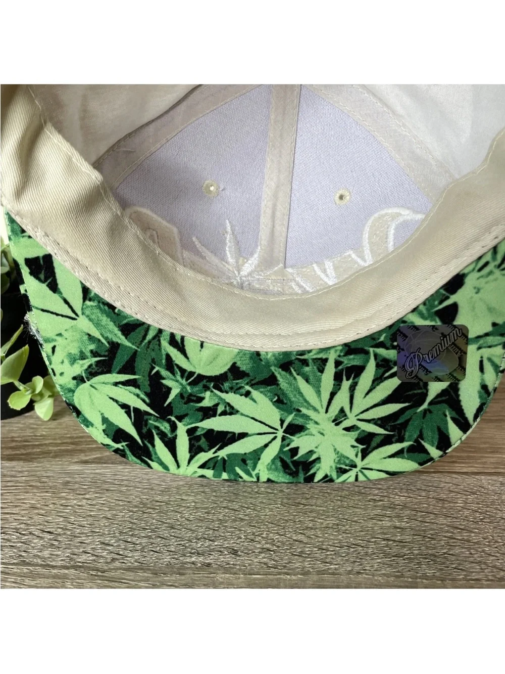Pit Bull Premium 420 Marijuana Leaf Snapback Hat Adjustable Camo Brim NWOT